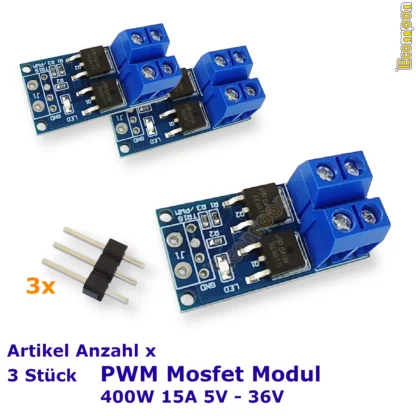 400w-pwm-mosfet-modul-zur-regelung-von-verbrauchern-bis-15a-dauerstrom-und-35v-maximaler-spannung-mit-2-d4184-mosfets-3d41-stueck