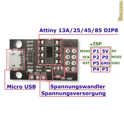 programmer-board-fuer-verschiedene-dip8-attiny-modelle-pinout