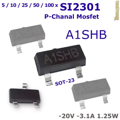 si2301ds-20v-31a-125w-p-channel-mosfet-im-sot-23-3-gehaeuse-bild