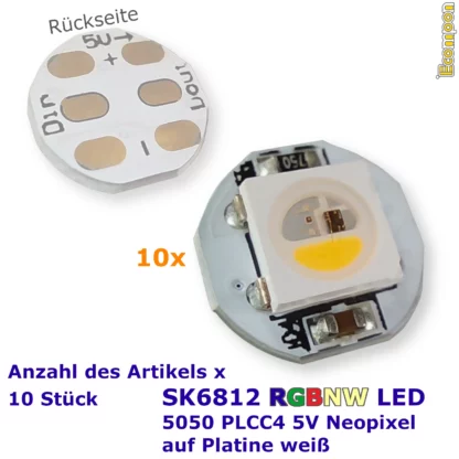 sk6812-adressierbare-5050-plcc4-rgbw-rgbnw-led-5v-auf-einem-pcb-platine-weiss-neopixel-10-stueck