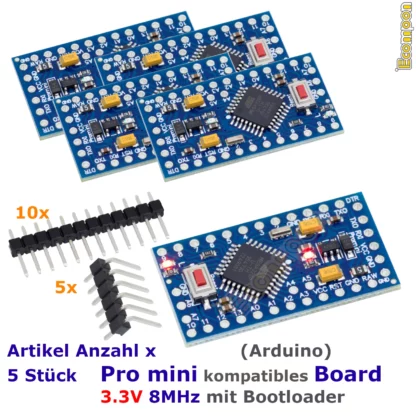 pro-mini-board-3.3v-8mhz-5-stueck